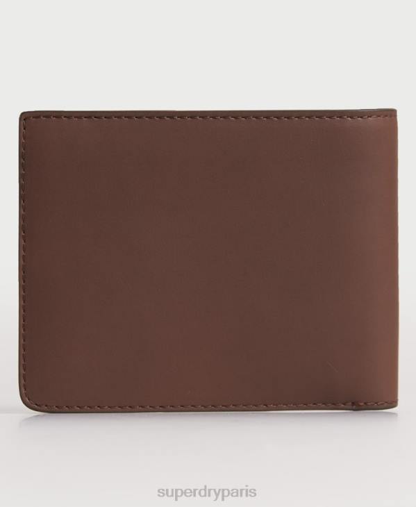 Superdry Hommes portefeuille en cuir à deux volets nyc D64Z1851 accessoires brun