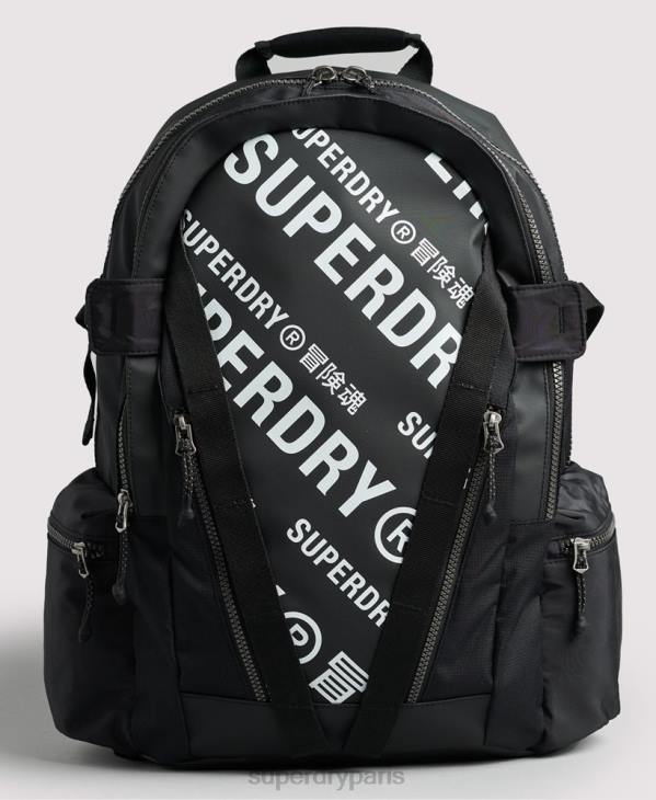 Superdry Hommes sac à dos graphique mountain tarp D64Z1633 accessoires noir