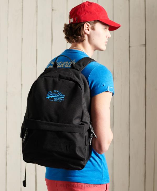 Superdry Hommes sac à dos montana à logo vintage D64Z1837 accessoires noir