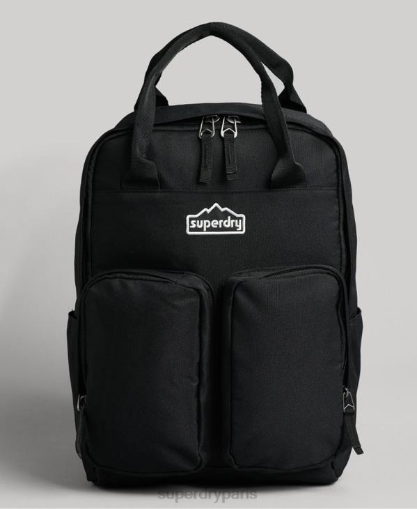 Superdry Hommes sac à dos à poignée supérieure D64Z1654 accessoires gris foncé