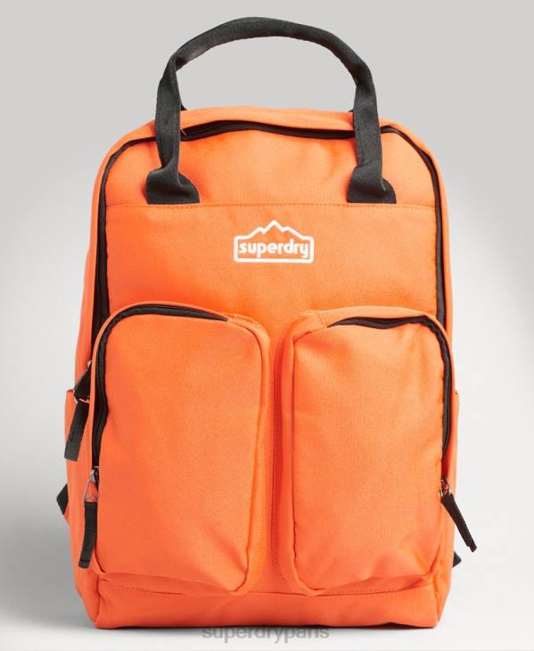 Superdry Hommes sac à dos à poignée supérieure D64Z1662 accessoires orange