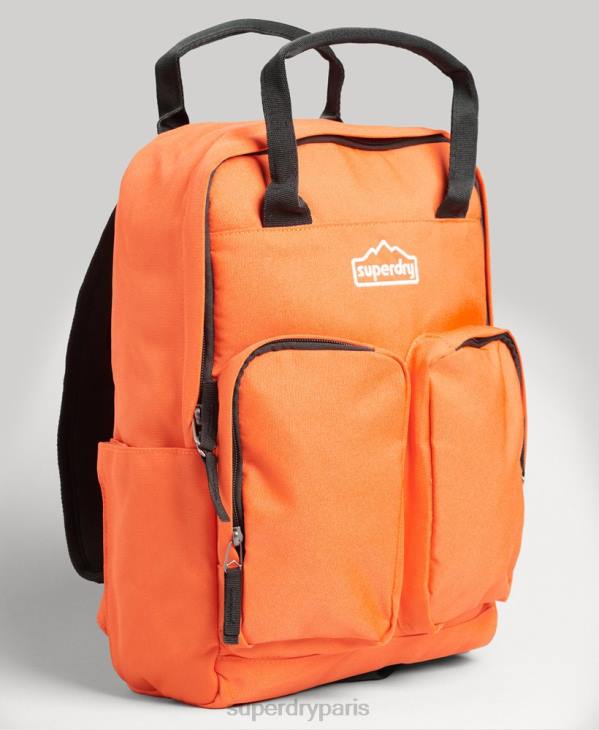 Superdry Hommes sac à dos à poignée supérieure D64Z1662 accessoires orange