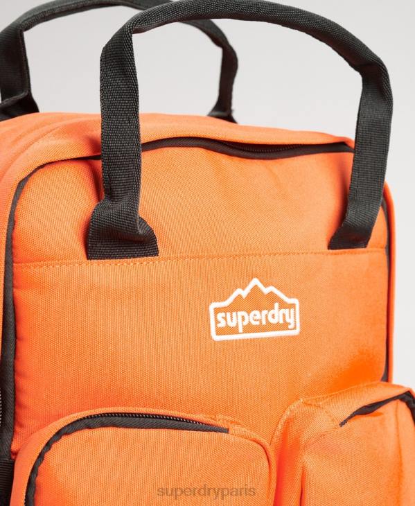 Superdry Hommes sac à dos à poignée supérieure D64Z1662 accessoires orange
