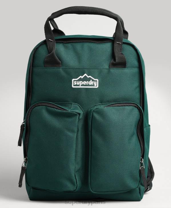 Superdry Hommes sac à dos à poignée supérieure D64Z1822 accessoires vert