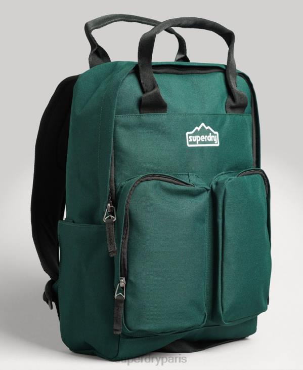 Superdry Hommes sac à dos à poignée supérieure D64Z1822 accessoires vert