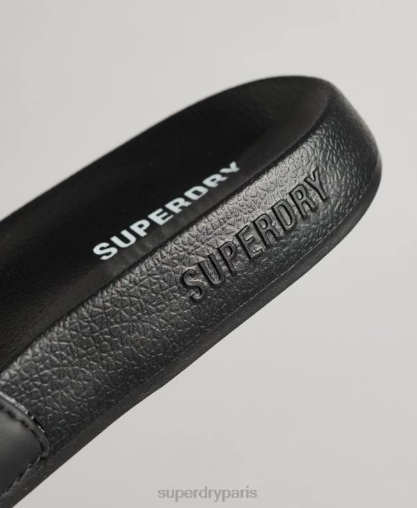 Superdry Hommes curseurs de piscine de base D64Z1884 chaussures noir