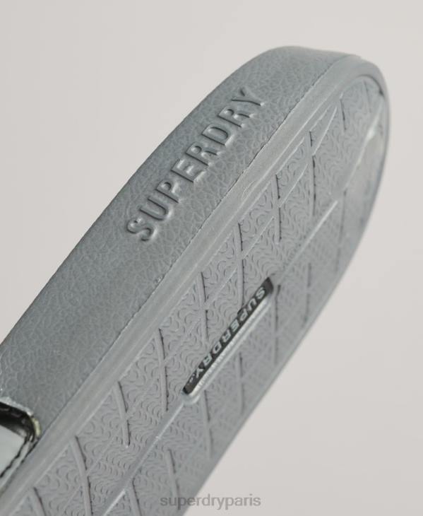 Superdry Hommes curseurs de piscine de base D64Z46 chaussures noir