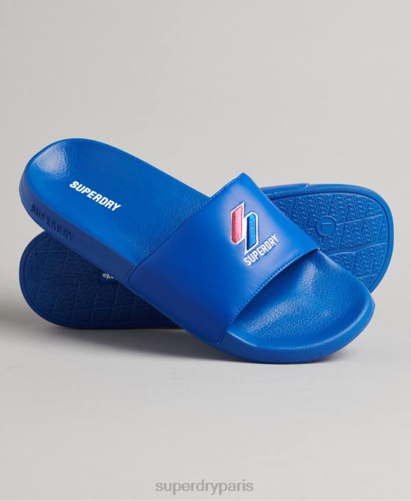 Superdry Hommes sliders de piscine code essential D64Z1919 chaussures bleu
