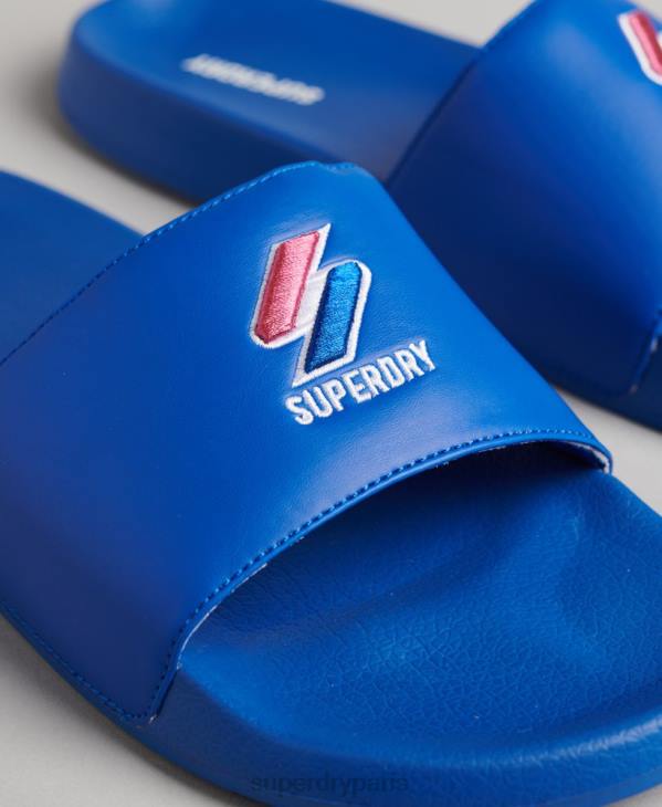 Superdry Hommes sliders de piscine code essential D64Z1919 chaussures bleu
