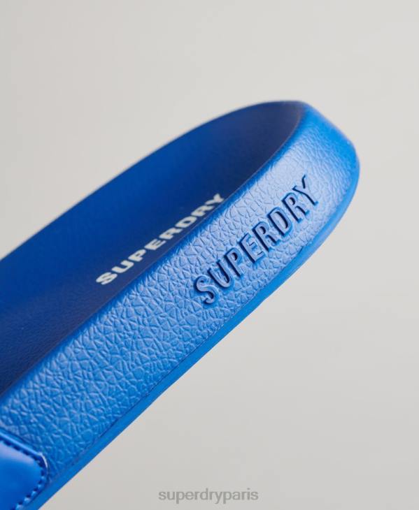 Superdry Hommes sliders de piscine code essential D64Z1919 chaussures bleu