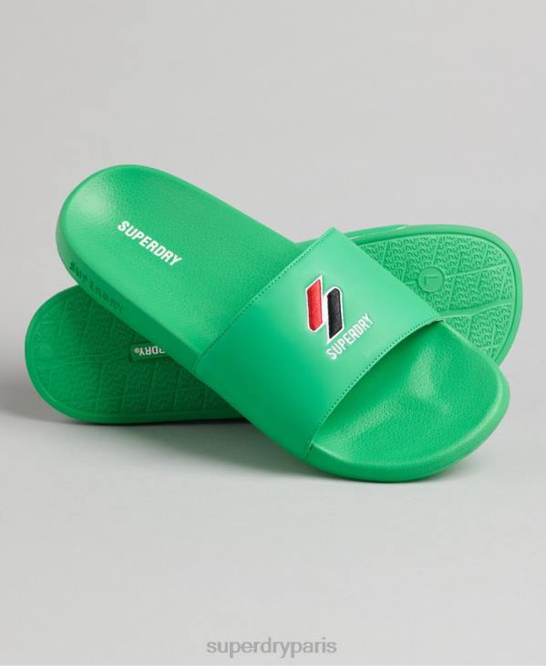 Superdry Hommes sliders de piscine code essential D64Z1922 chaussures vert