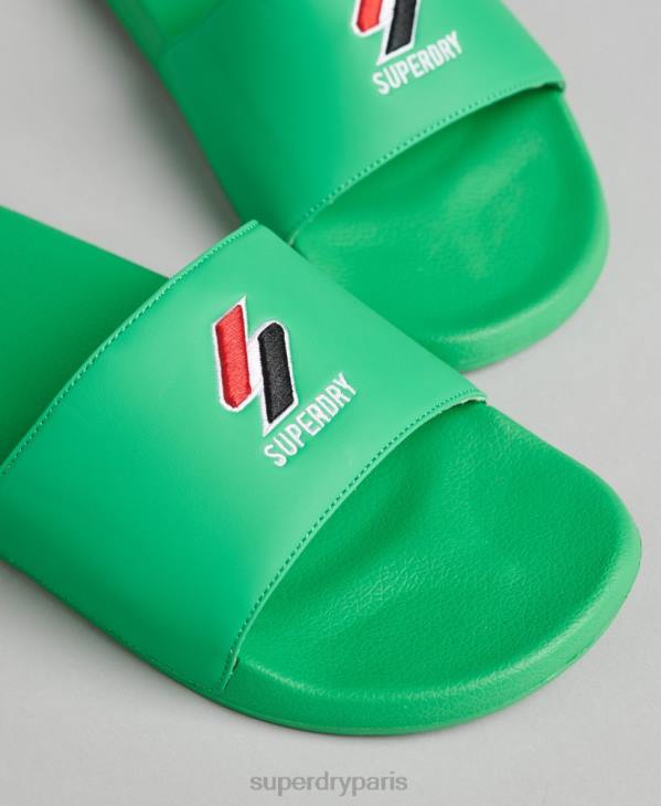 Superdry Hommes sliders de piscine code essential D64Z1922 chaussures vert