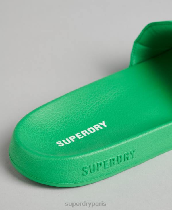 Superdry Hommes sliders de piscine code essential D64Z1922 chaussures vert