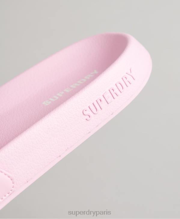 Superdry Hommes sliders de piscine code essential D64Z1942 chaussures rose