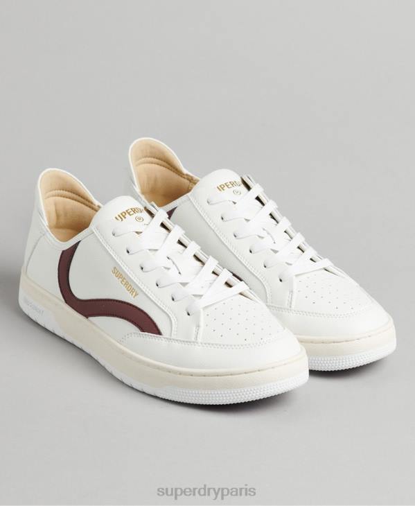 Superdry Hommes baskets basses vegan baskets D64Z1911 chaussures blanc