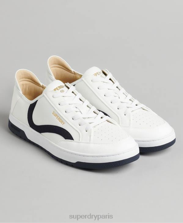 Superdry Hommes baskets basses vegan baskets D64Z1950 chaussures blanc