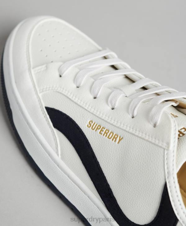 Superdry Hommes baskets basses vegan baskets D64Z1950 chaussures blanc