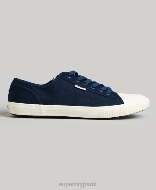 Superdry Hommes baskets casual en toile vegan D64Z1953 chaussures marine