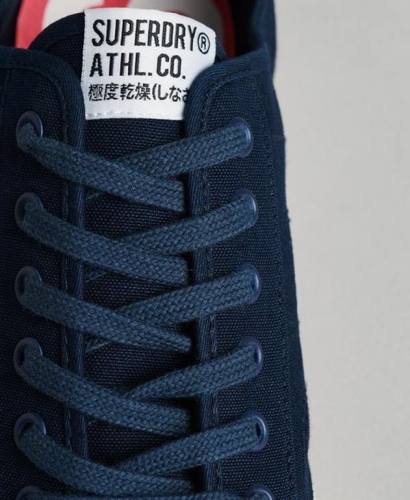 Superdry Hommes baskets casual en toile vegan D64Z1953 chaussures marine