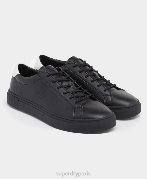 Superdry Hommes baskets de tennis végétaliennes D64Z1941 chaussures noir