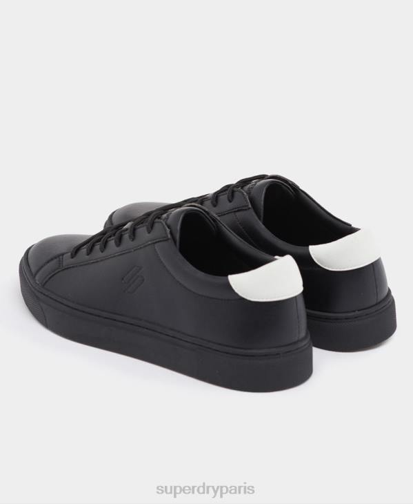 Superdry Hommes baskets de tennis végétaliennes D64Z1941 chaussures noir