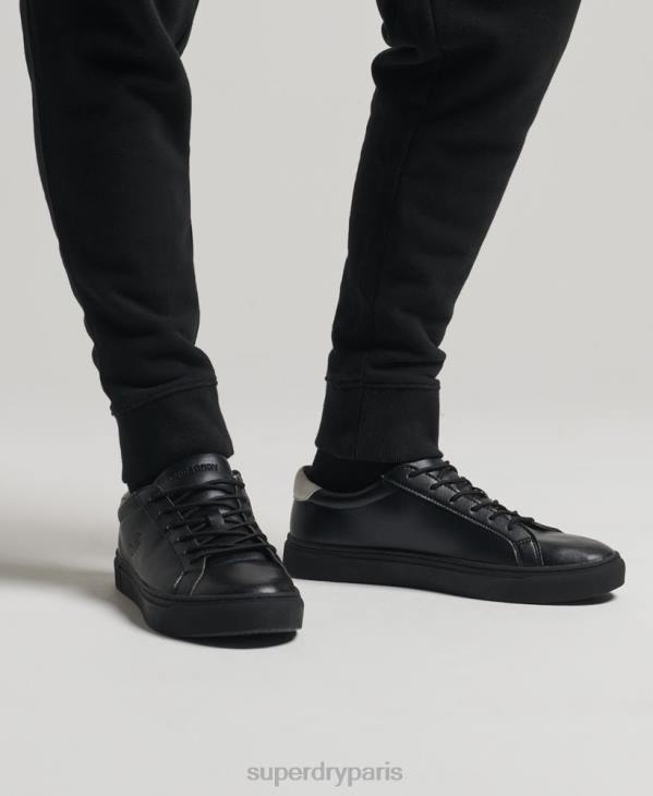 Superdry Hommes baskets de tennis végétaliennes D64Z1941 chaussures noir