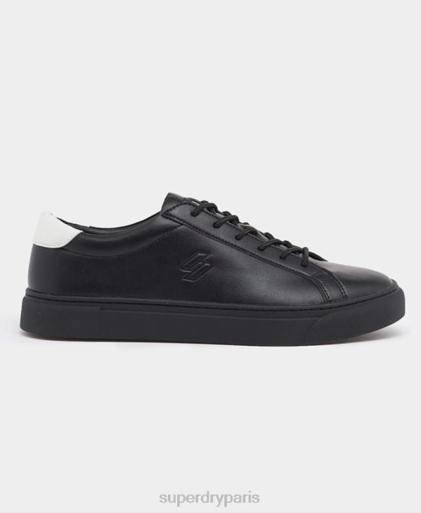 Superdry Hommes baskets de tennis végétaliennes D64Z1941 chaussures noir