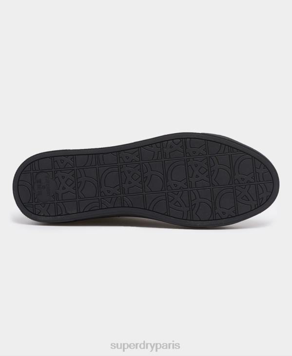 Superdry Hommes baskets de tennis végétaliennes D64Z1941 chaussures noir
