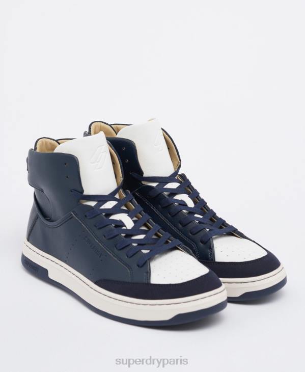 Superdry Hommes baskets montantes vegan basket sport D64Z1926 chaussures marine