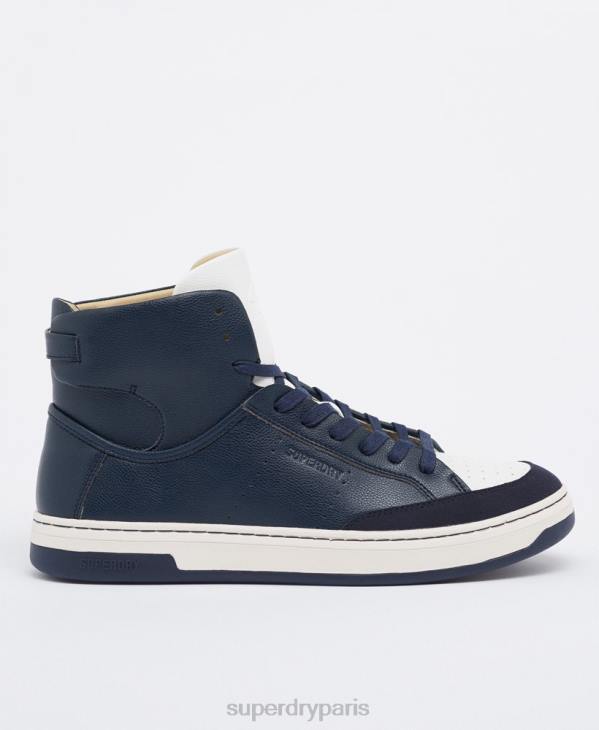 Superdry Hommes baskets montantes vegan basket sport D64Z1926 chaussures marine
