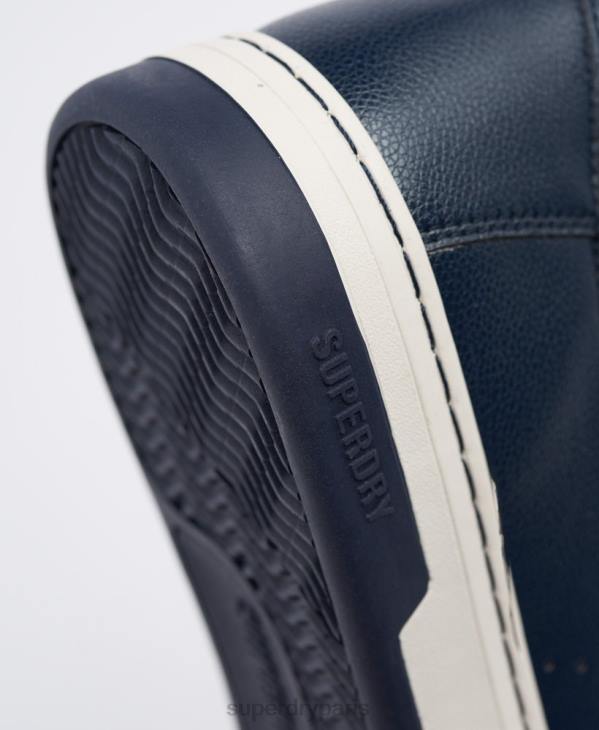 Superdry Hommes baskets montantes vegan basket sport D64Z1926 chaussures marine