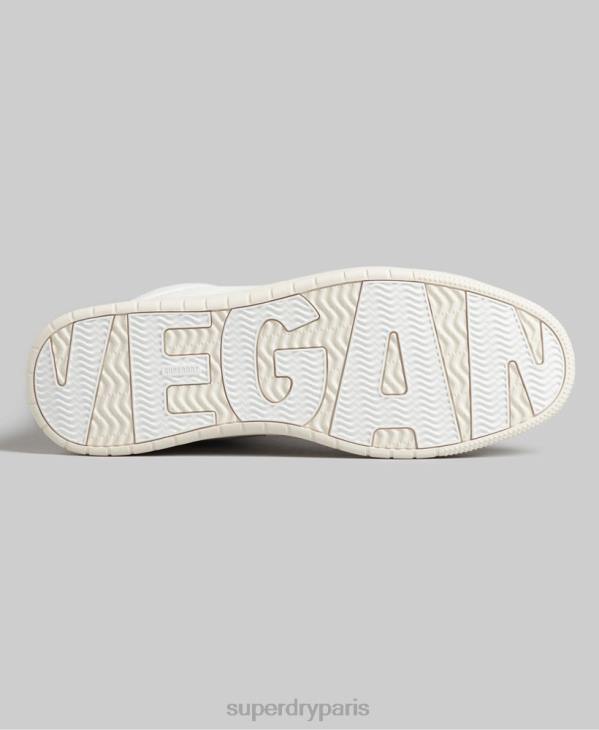 Superdry Hommes baskets montantes vegan vintage D64Z1909 chaussures blanc