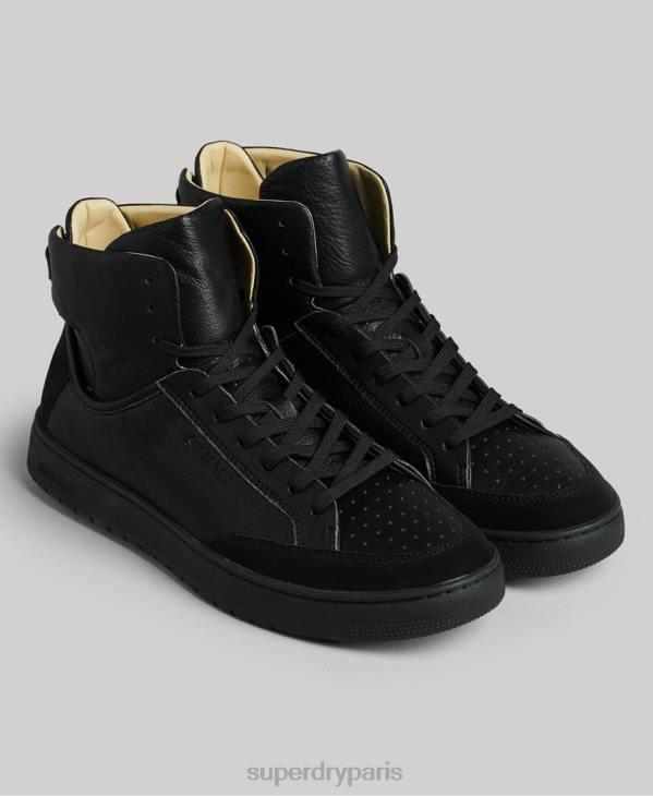 Superdry Hommes baskets montantes vegan vintage D64Z1914 chaussures noir