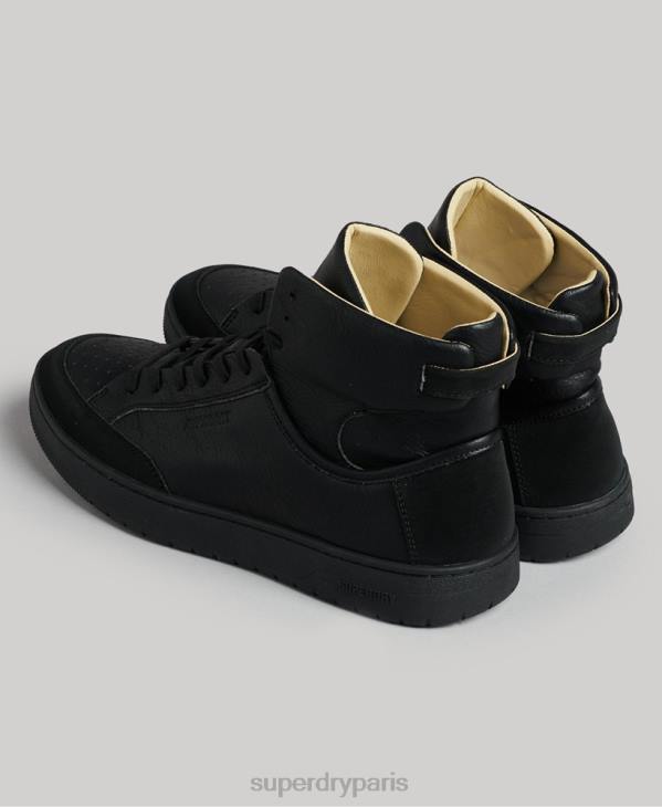 Superdry Hommes baskets montantes vegan vintage D64Z1914 chaussures noir