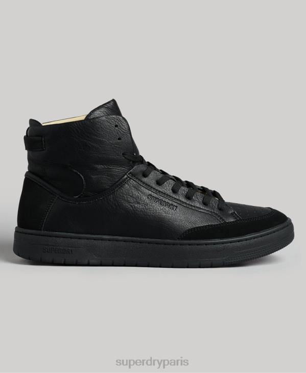Superdry Hommes baskets montantes vegan vintage D64Z1914 chaussures noir