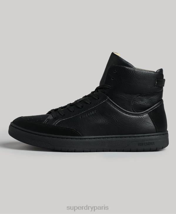 Superdry Hommes baskets montantes vegan vintage D64Z1914 chaussures noir