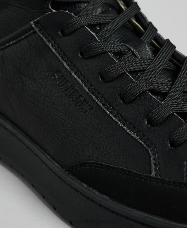 Superdry Hommes baskets montantes vegan vintage D64Z1914 chaussures noir