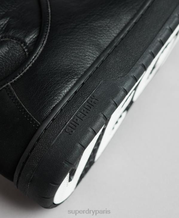 Superdry Hommes baskets montantes vegan vintage D64Z1914 chaussures noir