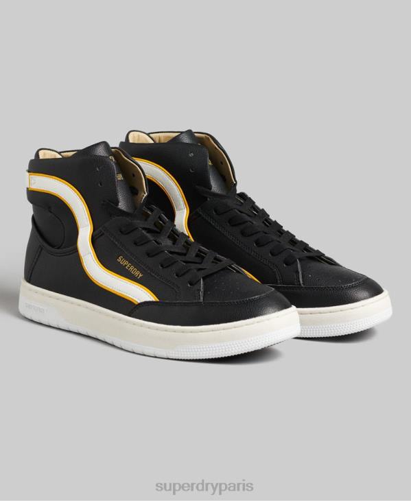 Superdry Hommes baskets montantes vintage vegan basket D64Z1910 chaussures noir