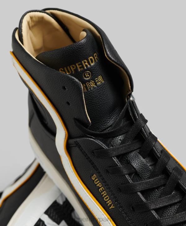 Superdry Hommes baskets montantes vintage vegan basket D64Z1910 chaussures noir