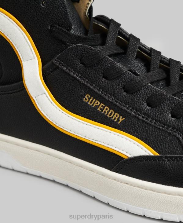Superdry Hommes baskets montantes vintage vegan basket D64Z1910 chaussures noir