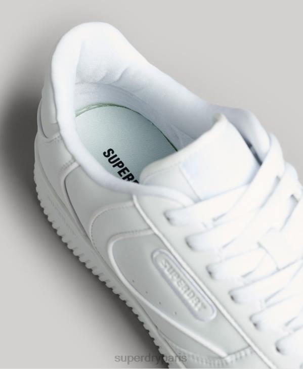 Superdry Hommes grosses baskets végétaliennes D64Z1937 chaussures blanc