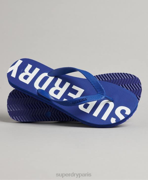 Superdry Hommes code essentiel tongs D64Z1928 chaussures bleu