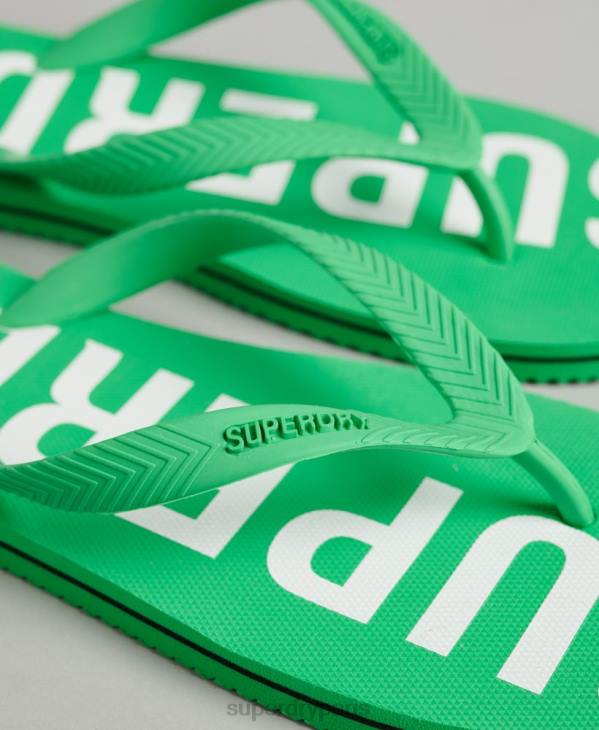 Superdry Hommes code essentiel tongs D64Z1932 chaussures vert