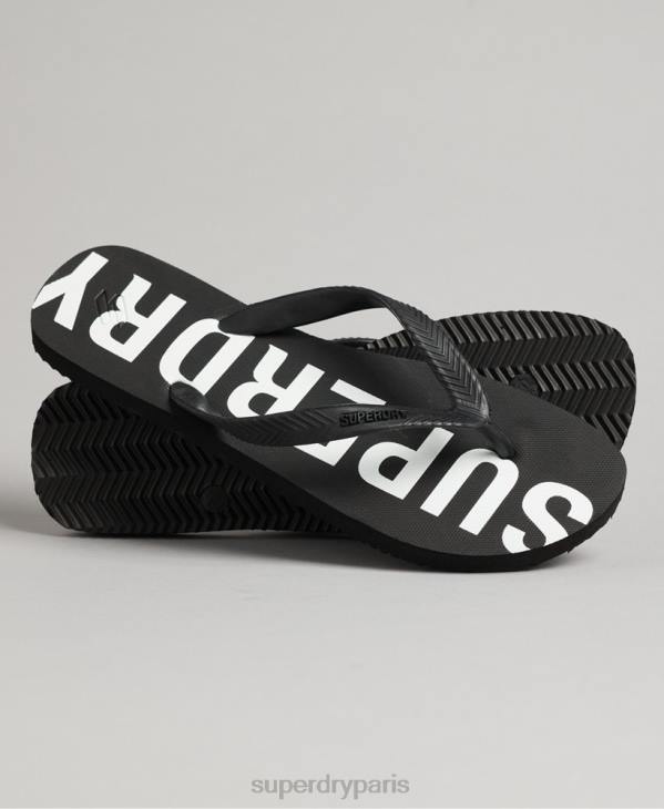 Superdry Hommes code essentiel tongs D64Z1933 chaussures noir