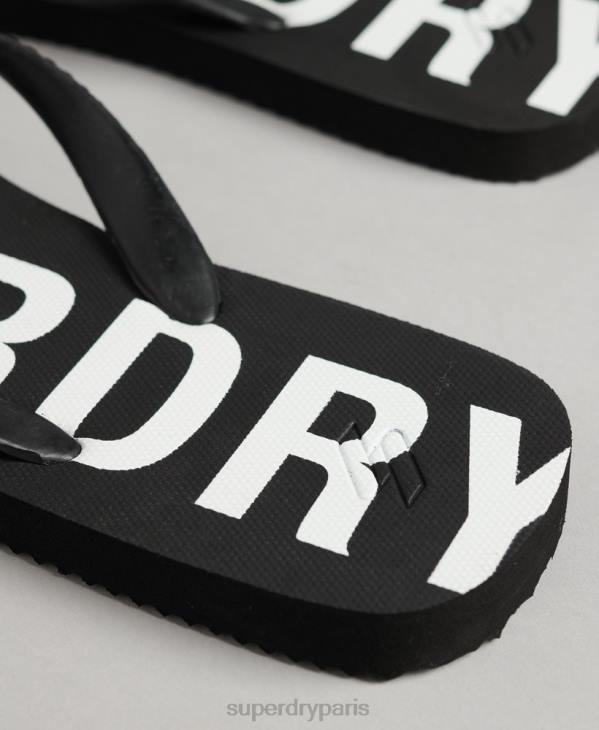 Superdry Hommes code essentiel tongs D64Z1933 chaussures noir