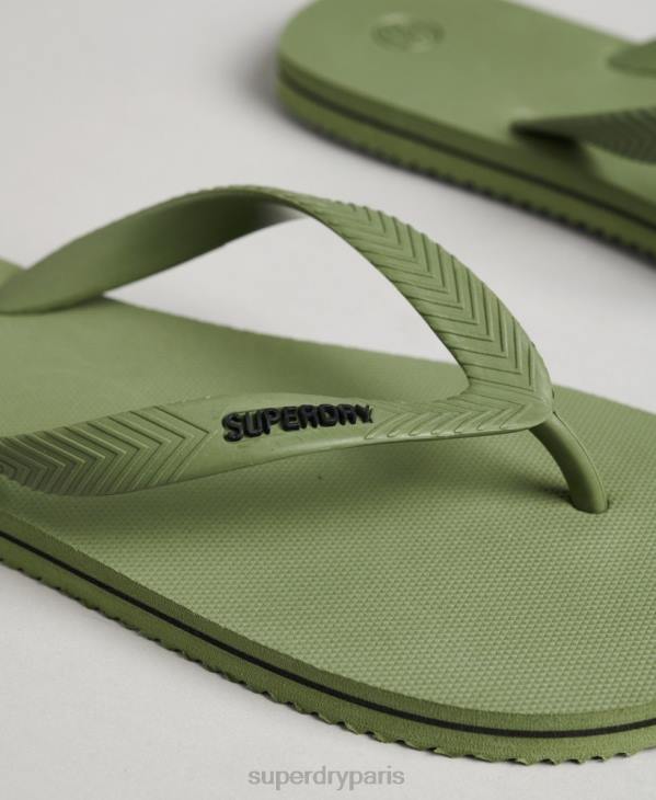 Superdry Hommes tongs classiques vintage D64Z1640 chaussures kaki
