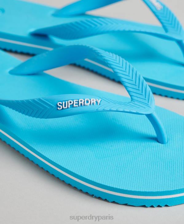 Superdry Hommes tongs classiques vintage D64Z1649 chaussures bleu