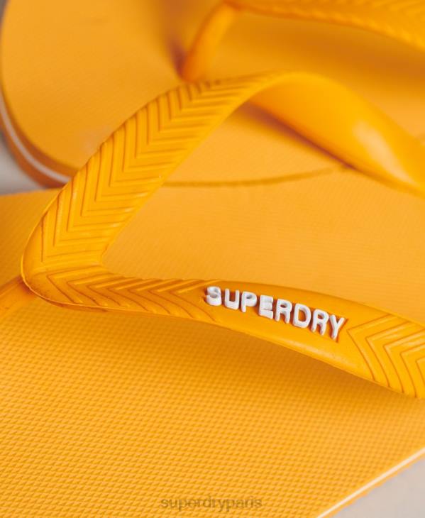 Superdry Hommes tongs classiques vintage D64Z1730 chaussures or