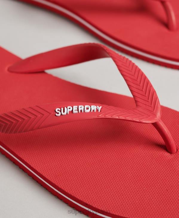 Superdry Hommes tongs classiques vintage D64Z1757 chaussures rouge